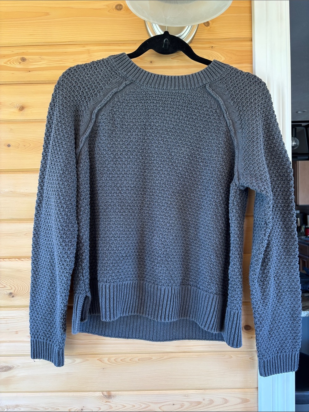 GAP Textured Crewneck Sweater - Gray